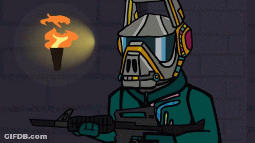 A Cartoon Drawing Of A Man In A Mask Holding A Book GIF