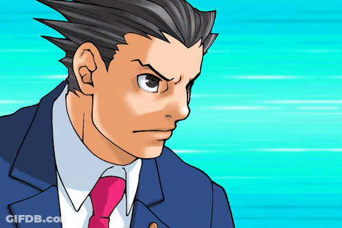 A Cartoon Drawing Of A Man In A Suit And Pink Tie GIF