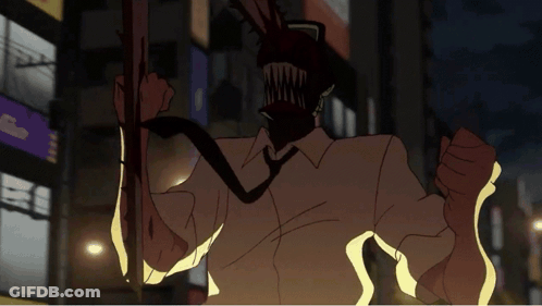 A Cartoon Drawing Of A Man In A Suit And Tie Holding A Sword GIF