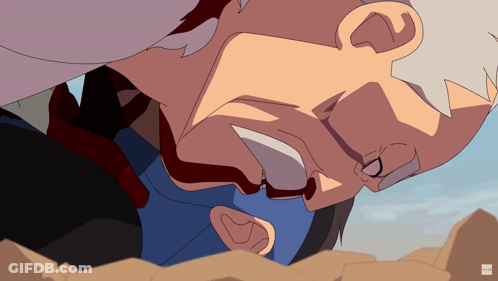 A Cartoon Drawing Of A Man Laying On His Back With A Bbc Logo In The Corner GIF
