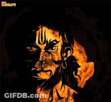 A Cartoon Drawing Of A Man With A Beard And A Crown GIF