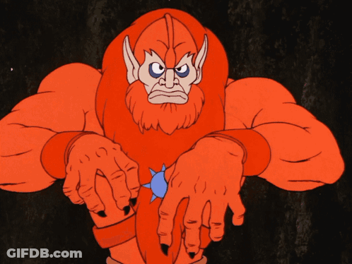A Cartoon Drawing Of A Man With A Beard And Ears GIF