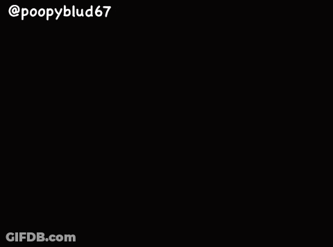 A Cartoon Drawing Of A Man With A Beard And Glasses With The Name Poopyblud67 On The Bottom GIF