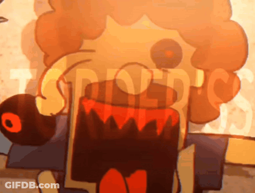 A Cartoon Drawing Of A Man With A Big Mouth And The Word ' Squid ' On The Bottom GIF