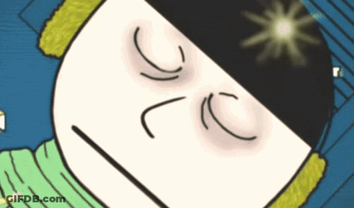 A Cartoon Drawing Of A Man With A Black Hat GIF