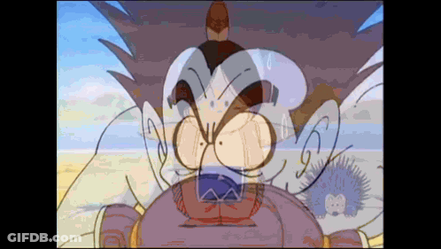 A Cartoon Drawing Of A Man With A Hedgehog Behind Him GIF