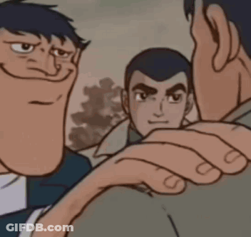 A Cartoon Drawing Of A Man With A Huge Nose GIF