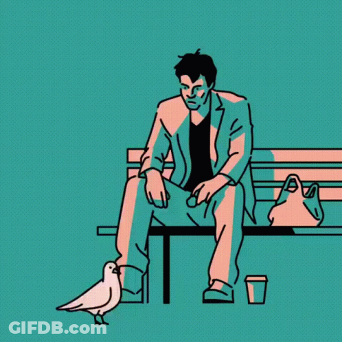 A Cartoon Drawing Of A Man With A Mustache GIF