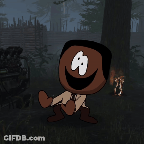A Cartoon Drawing Of A Man With A Smiley Face GIF