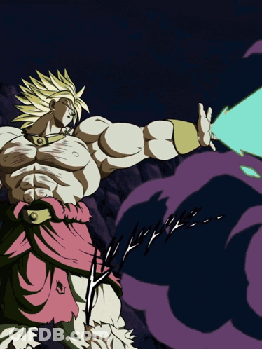 A Cartoon Drawing Of A Man With A Sword And A Purple Background GIF