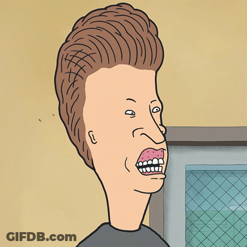 A Cartoon Drawing Of A Man With A Very Large Head GIF