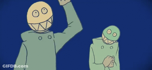 Cartoon Man With Yellow Face GIF