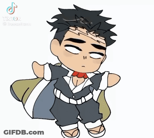 A Cartoon Drawing Of A Man With His Eyes Closed And A Red Bow Tie . GIF