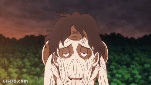 A Cartoon Drawing Of A Man With His Eyes Closed And His Mouth Open GIF
