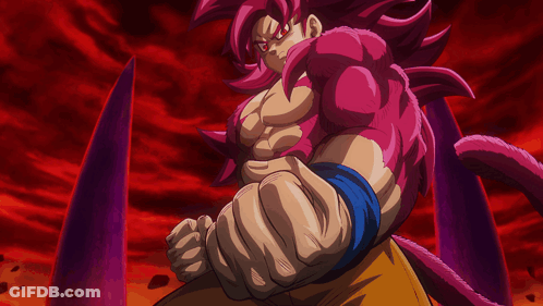 A Cartoon Drawing Of A Man With Pink Hair GIF