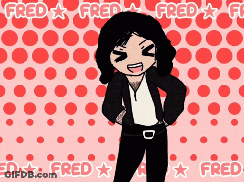 A Cartoon Drawing Of A Man With The Name Fred Written On The Bottom GIF
