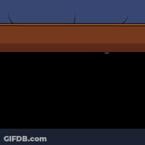 A Cartoon Drawing Of A Monster With A Sad Face GIF