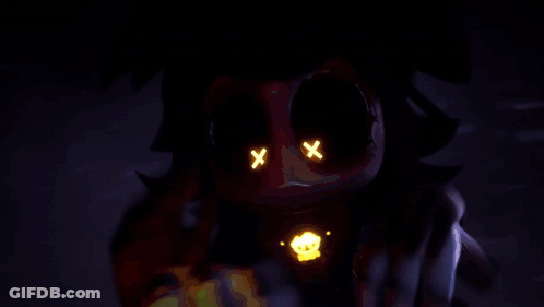 A Cartoon Drawing Of A Monster With Big Eyes And A Smile GIF