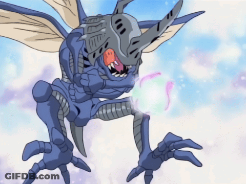 A Cartoon Drawing Of A Monster With Wings GIF