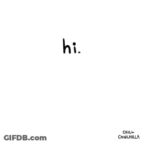 A Cartoon Drawing Of A Mouse With The Words Hi Written Above It GIF