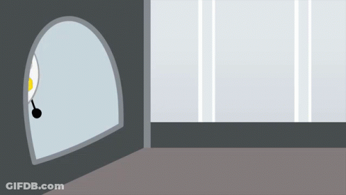 A Cartoon Drawing Of A Palette With A Face And Arms And Legs GIF
