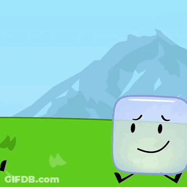 A Cartoon Drawing Of A Pencil And A Cube GIF