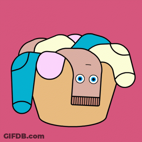 Cartoon Person Holding Basket Of Clothes GIF