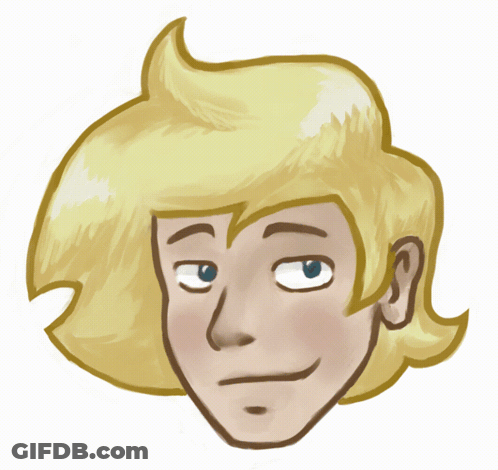 A Cartoon Drawing Of A Person 'S Face Is Made Up Of Squares GIF