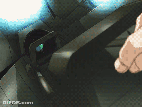 A Cartoon Drawing Of A Person 'S Hand Reaching Into A Machine GIF