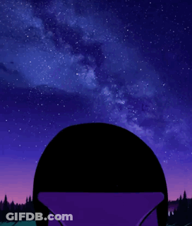 A Cartoon Drawing Of A Person 'S Head With A Heart Shaped Cloud In The Background GIF
