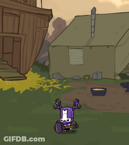 A Cartoon Drawing Of A Person With A Purple Light Coming Out Of Them GIF
