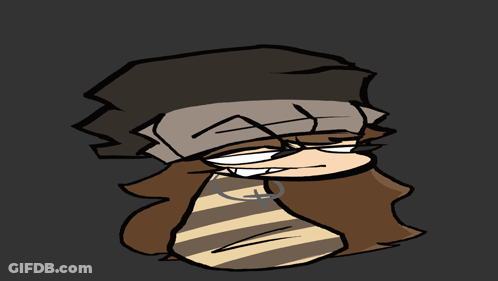 A Cartoon Drawing Of A Person With A Striped Shirt GIF