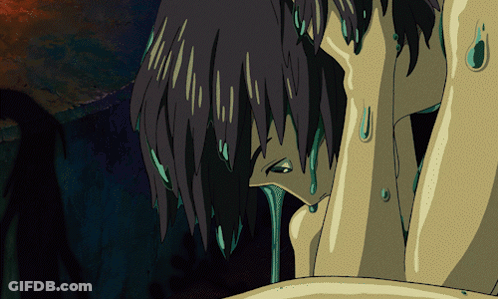 A Cartoon Drawing Of A Person With Water Dripping From Their Eyes GIF