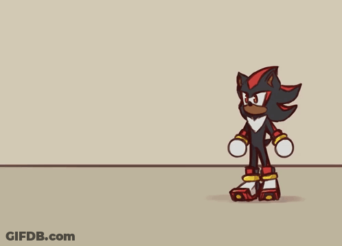 A Cartoon Drawing Of A Police Officer Kicking A Shadow The Hedgehog GIF