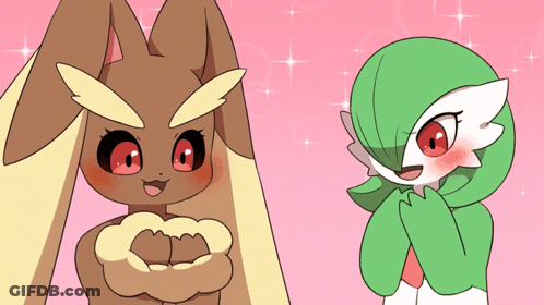 A Cartoon Drawing Of A Rabbit And A Bird GIF