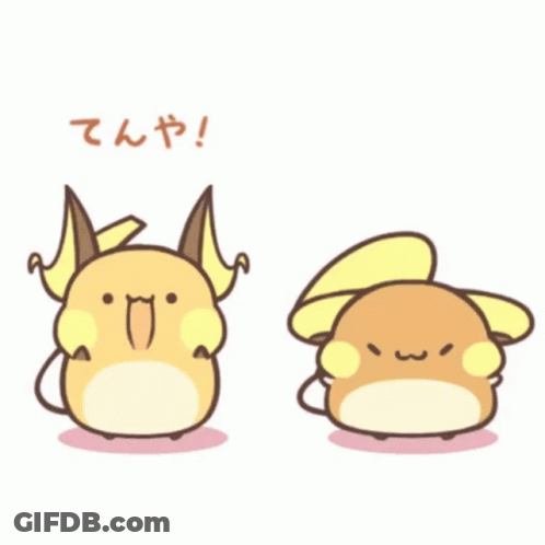Rabbit With Lightning Bolt Back GIF