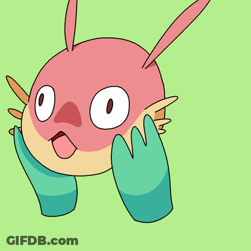 A Cartoon Drawing Of A Rabbit With A Surprised Look On His Face GIF