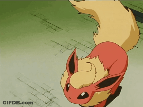 A Cartoon Drawing Of A Red Fox With A Long Tail GIF