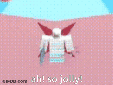 A Cartoon Drawing Of A Red Star With The Words Ah So Jolly Below It GIF