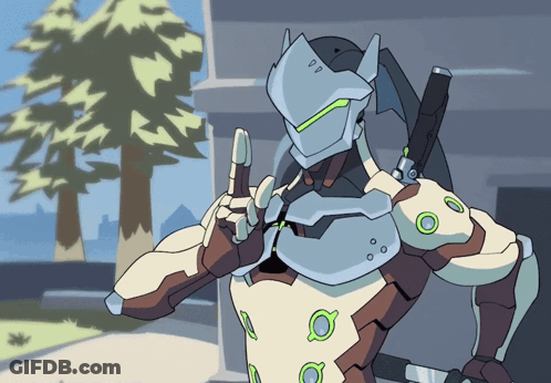 A Cartoon Drawing Of A Robot Giving A Middle Finger GIF