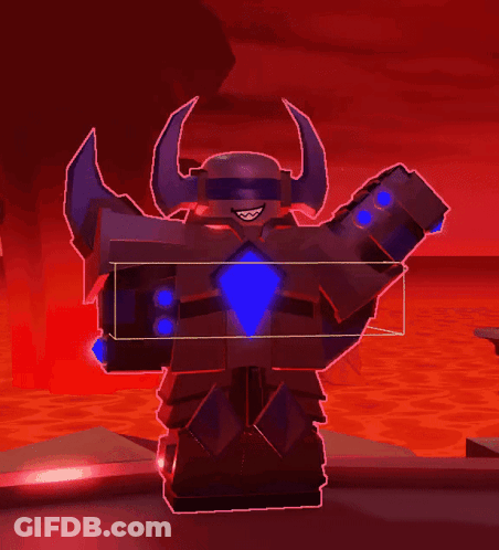 A Cartoon Drawing Of A Robot With A Blue Diamond On His Chest GIF