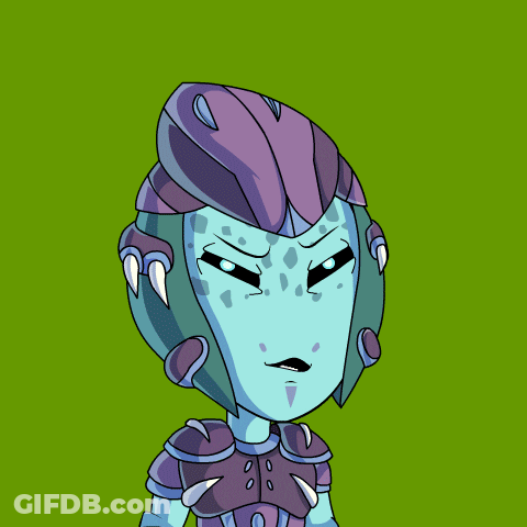 A Cartoon Drawing Of A Robot With A Purple Helmet GIF