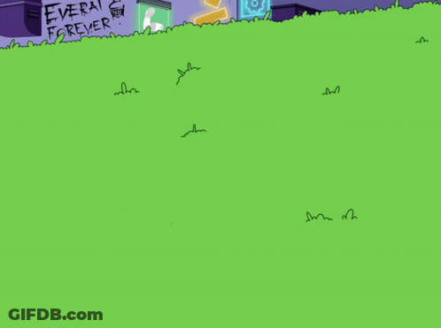 A Cartoon Drawing Of A Robot With The Words Everai Forever Written On The Grass GIF