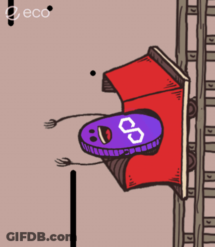 A Cartoon Drawing Of A Roller Coaster With The Number 8 On The Side GIF