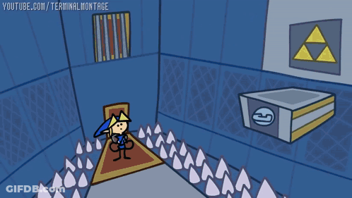A Cartoon Drawing Of A Room With The Words Youtube.com/terminalmontage GIF
