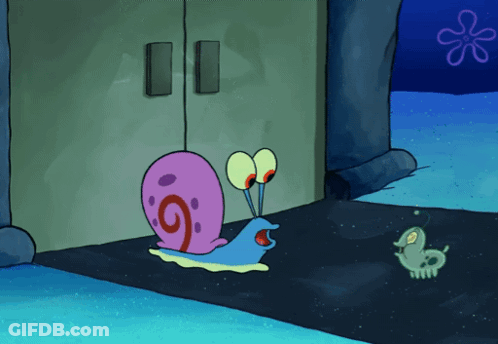 A Cartoon Drawing Of A Snail With A S On Its Shell GIF