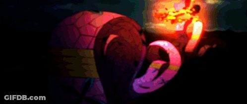 A Cartoon Drawing Of A Snake With Fire Coming Out Of Its Mouth GIF