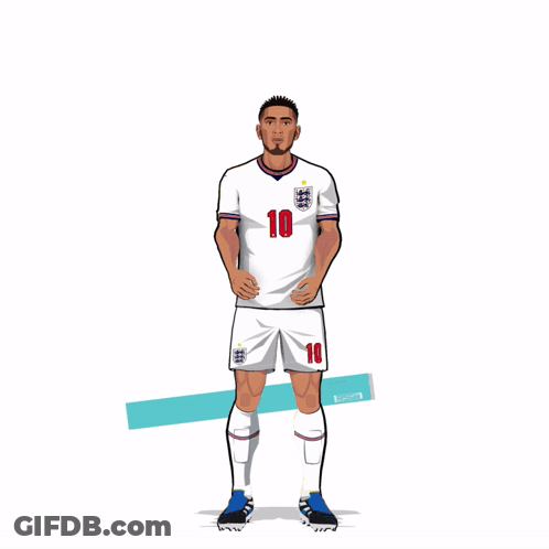 A Cartoon Drawing Of A Soccer Player With The Number 10 On His Shirt GIF