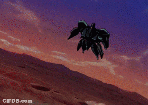 A Cartoon Drawing Of A Space Ship With A Red Circle In The Middle GIF