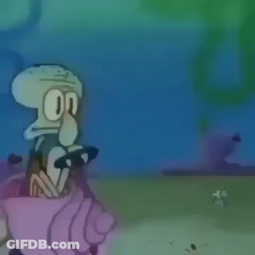 A Cartoon Drawing Of A Spongebob Squarepants House GIF